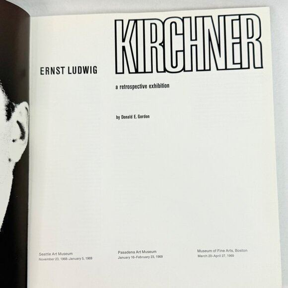 Kirchner Retrospective Exhibition Book By Donald E. Gordon, 174 pages (1969) 1st - Picture 2 of 7